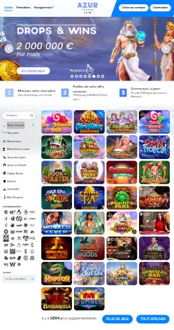 l'application et interface GAMDOM CASINO