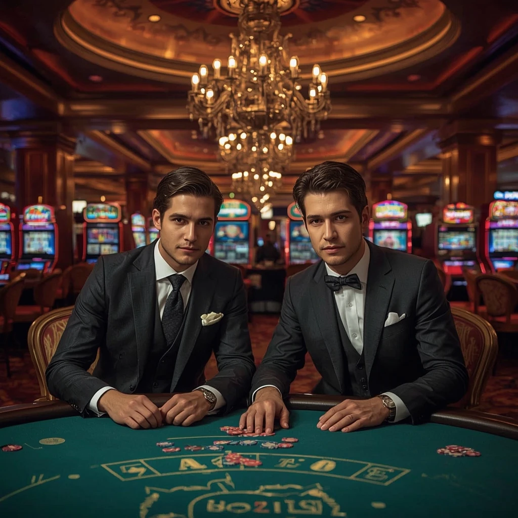 Deux joueurs de poker dans un GAMDOM CASINO
